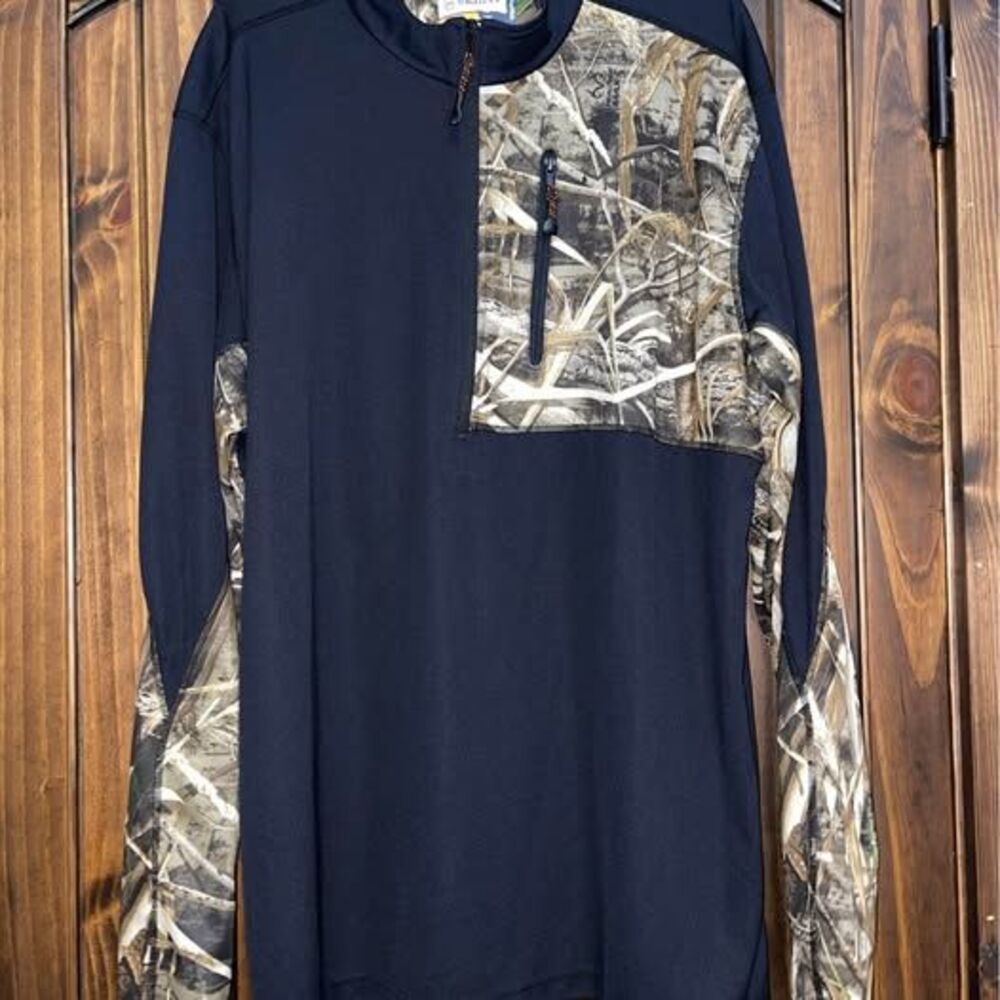 2XL Men’s Magellan Camo Long Sleeve Hunting Shirt Semi Fitted Polyester
